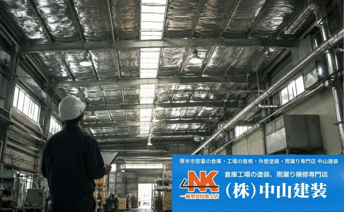 厚木市・大和市の工場で天井遮熱シートをご検討なら中山建装へ